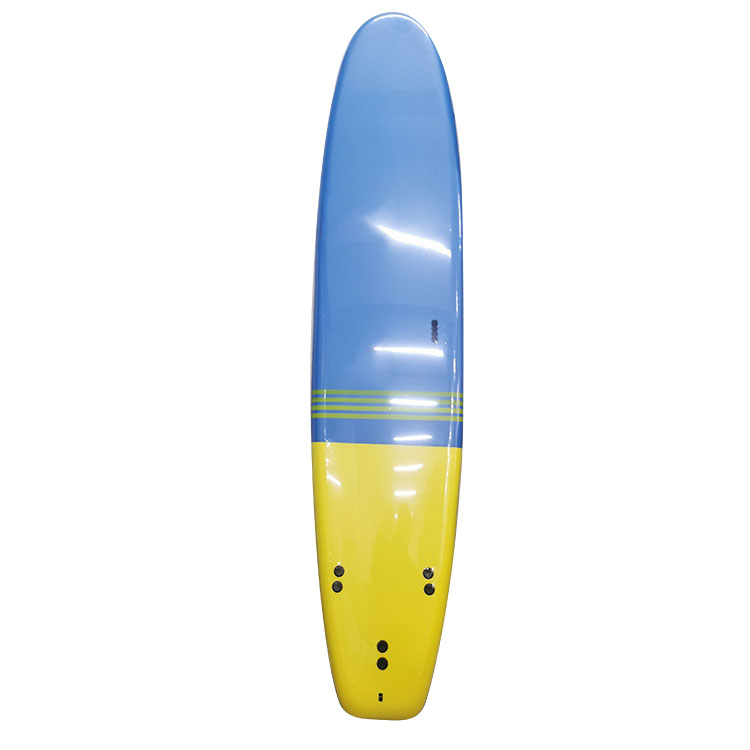 Longboard de tabla de surf con parte superior blanda de malla de 9 '